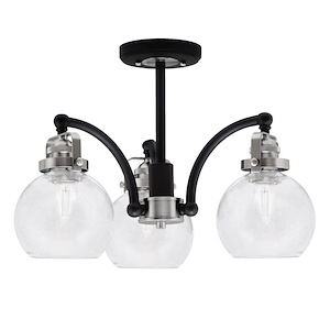Easton - 3 Light Semi-Flush Mount-6.25 Inches Tall and 16 Inches Wide - 1299670