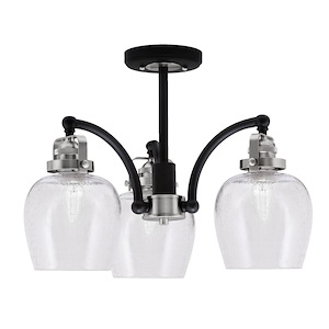 Easton - 3 Light Semi-Flush Mount-7.25 Inches Tall and 16.5 Inches Wide - 1299699