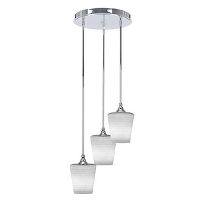 Empire - 3 Light Light Cluster Pendalier-12.25 Inches Tall and 15 Inches Wide - 1333652