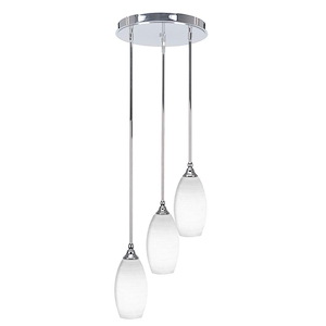 Empire - 3 Light Light Cluster Pendalier-14.75 Inches Tall and 14.5 Inches Wide - 1333650