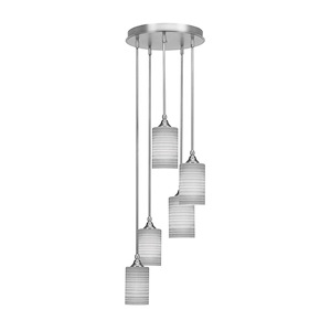 Empire - 5 Light Cluster Pendalier-11.75 Inches Tall and 14.25 Inches Wide - 731957
