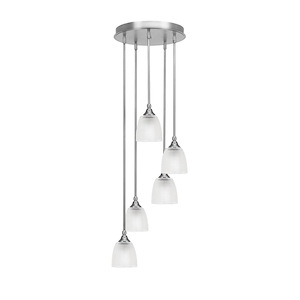 Empire - 5 Light Cluster Pendalier-10.25 Inches Tall and 14.5 Inches Wide - 731961