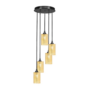 Empire - 5 Light Cluster Pendalier-11.75 Inches Tall and 14.25 Inches Wide - 871618