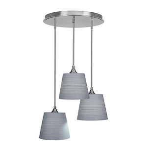 Empire - 3 Light Cluster Pendalier-10 Inches Tall and 18 Inches Wide - 1218521