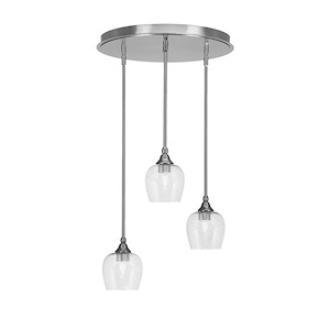 Empire - 3 Light Cluster Pendalier-10 Inches Tall and 18 Inches Wide - 1218650