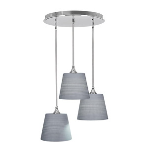 Empire - 3 Light Cluster Pendalier-10 Inches Tall and 18 Inches Wide - 1219022