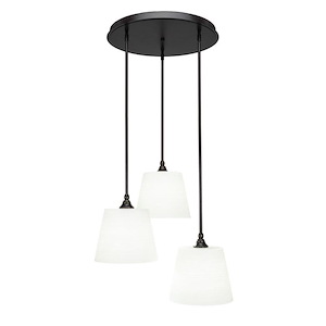 Empire - 3 Light Cluster Pendalier-13.25 Inches Tall and 20.5 Inches Wide - 871620