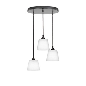 Empire - 3 Light Cluster Pendalier-10 Inches Tall and 18 Inches Wide - 1219025