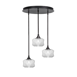 Empire - 3 Light Cluster Pendalier-10 Inches Tall and 18 Inches Wide - 1218929