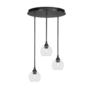 Empire - 3 Light Cluster Pendalier-10 Inches Tall and 18 Inches Wide - 1218968
