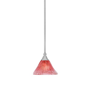 Any - 1 Light Stem Mini Pendant With Hang Straight Swivel-6.5 Inches Tall and 7 Inches Wide - 549459