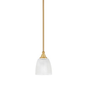 Stem - 1 Light Stem Mini Pendant With Hang Straight Swivel-7 Inches Tall and 5 Inches Wide - 1218539