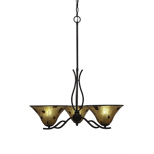 Revo - 3 Light Chandelier-18.75 Inches Tall and 22.5 Inches Wide - 1218675