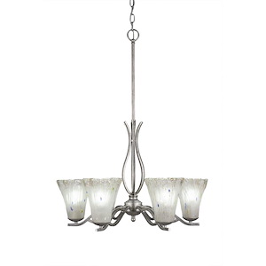 Revo - 6 Light Chandelier-18.25 Inches Tall and 24 Inches Wide - 1218938