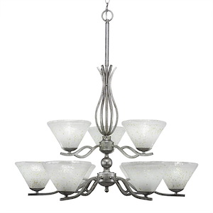 Revo - 9 Light Chandelier-22 Inches Tall and 23 Inches Wide - 697656