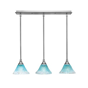 Any - 3 Light Linear Pendalier-6.25 Inches Tall and 7 Inches Wide - 358223