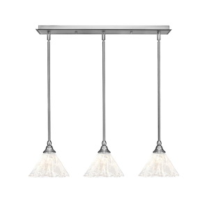 Any - 3 Light Linear Pendalier-7 Inches Tall and 7 Inches Wide - 358224