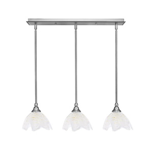 Any - 3 Light Linear Pendalier-6.5 Inches Tall and 7 Inches Wide - 697596