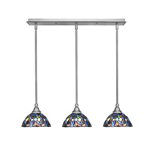 Any - 3 Light Linear Pendalier-6.25 Inches Tall and 7 Inches Wide - 697592