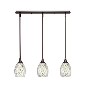 Any - 3 Light Linear Pendalier-8.25 Inches Tall and 5 Inches Wide - 697614