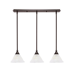 Any - 3 Light Linear Pendalier-6.5 Inches Tall and 7 Inches Wide - 697597
