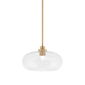 Odyssey - 1 Light Stem Hung Mini Pendant-7.75 Inches Tall and 13 Inches Wide - 1310875