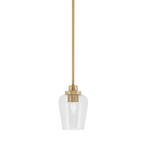Odyssey - 1 Light Stem Hung Mini Pendant-7.5 Inches Tall and 5 Inches Wide - 1310876