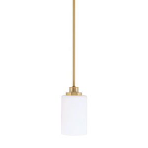 Odyssey - 1 Light Stem Hung Mini Pendant-7.5 Inches Tall and 4 Inches Wide - 1310878