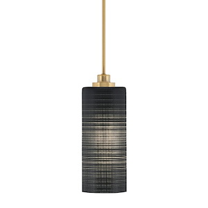 Odyssey - 1 Light Stem Hung Mini Pendant-10.5 Inches Tall and 4 Inches Wide - 1310886