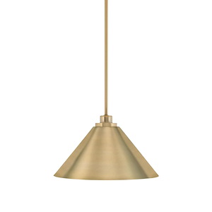Odyssey - 1 Light Stem Hung Mini Pendant-8.25 Inches Tall and 14 Inches Wide - 1310888