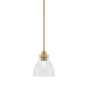 Odyssey - 1 Light Stem Hung Mini Pendant-7.25 Inches Tall and 6.25 Inches Wide - 1310894