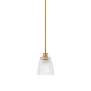 Odyssey - 1 Light Stem Hung Mini Pendant-6.25 Inches Tall and 5 Inches Wide - 1310896