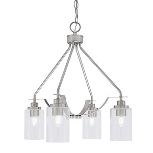 Odyssey - 3 Light Downlight Chandelier-22.5 Inches Tall and 16 Inches Wide - 1276332
