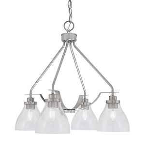 Odyssey - 3 Light Downlight Chandelier-22.25 Inches Tall and 18 Inches Wide - 1276337