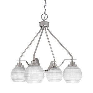 Odyssey - 3 Light Downlight Chandelier-21.5 Inches Tall and 17 Inches Wide - 1276340