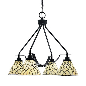 Odyssey - 4 Light Downlight Chandelier-21.25 Inches Tall and 20.5 Inches Wide - 1276342