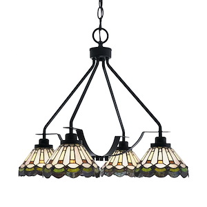 Odyssey - 4 Light Downlight Chandelier-20.75 Inches Tall and 19 Inches Wide - 1276348