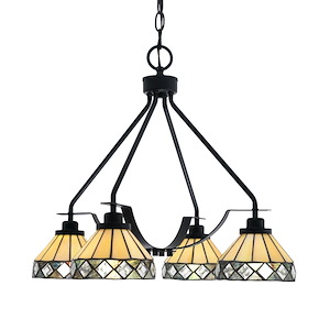 Odyssey - 4 Light Downlight Chandelier-20.5 Inches Tall and 18.25 Inches Wide - 1276349
