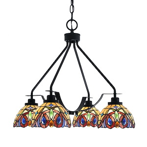 Odyssey - 4 Light Downlight Chandelier-21 Inches Tall and 20 Inches Wide - 1276351