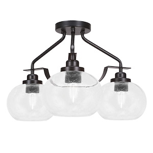 Odyssey - 3 Light Semi-Flush Mount-12.25 Inches Tall and 18 Inches Wide - 882477