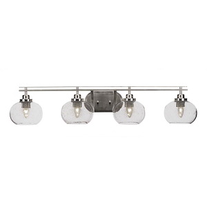 Odyssey - 4 Light Bath Bar-8 Inches Tall and 40.25 Inches Wide - 882472