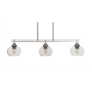 Odyssey - 3 Light Island-8.25 Inches Tall and 39 Inches Wide - 910350