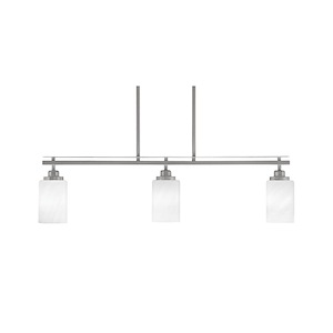 Odyssey - 3 Light Island-9.25 Inches Tall and 36.5 Inches Length - 1310907