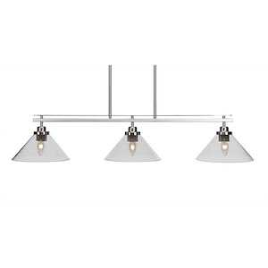 Odyssey - 3 Light Island-7.75 Inches Tall and 42 Inches Wide - 910357