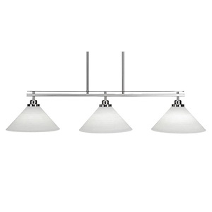Odyssey - 3 Light Island-8.75 Inches Tall and 43.5 Inches Wide - 910361
