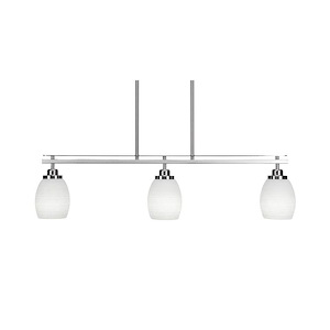 Odyssey - 3 Light Island-9.5 Inches Tall and 36.75 Inches Wide - 910364