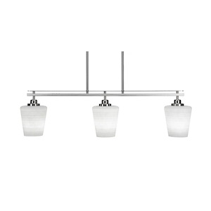 Odyssey - 3 Light Island-10.25 Inches Tall and 38 Inches Wide - 910367