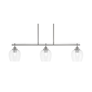 Odyssey - 3 Light Island-9 Inches Tall and 38 Inches Length - 1310905