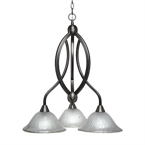Bow - 3 Light Chandelier-26.5 Inches Tall and 21 Inches Wide - 358539