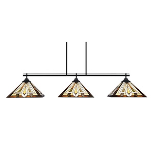 Odyssey - 3 Light Island-9.75 Inches Tall and 53.5 Inches Wide - 910448